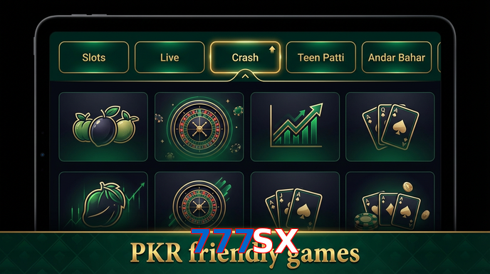 Game list for 777SX games section