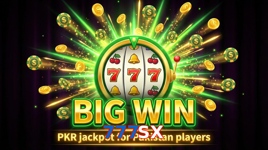 Big win animation on 777SX slot game